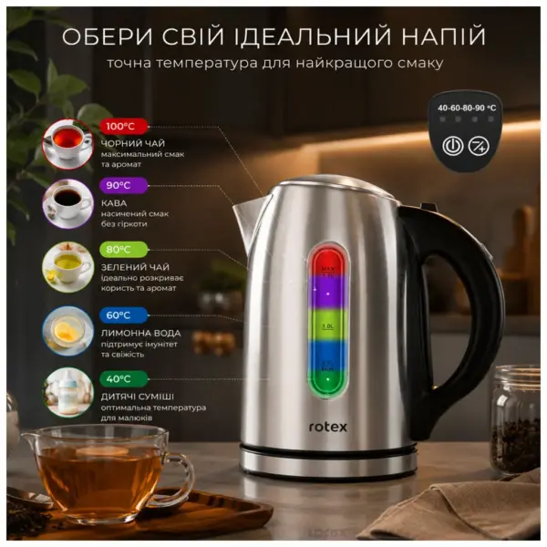 Електрочайник Rotex RKT78-S Smart