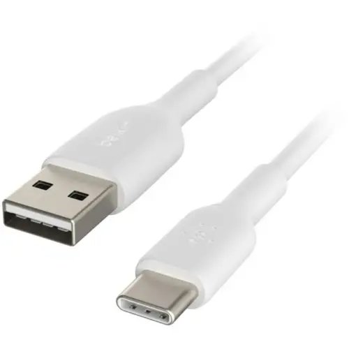 Дата кабель USB 2.0 AM to USB-C 2.0m PVC white Belkin (CAB001BT2MWH)