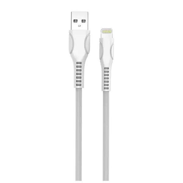 Дата кабель USB 2.0 AM to Lightning 1.0m line-drawing white ColorWay (CW-CBUL027-WH)
