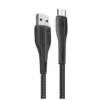 Дата кабель USB 2.0 AM to Micro 5P 1.0m led black ColorWay (CW-CBUM034-BK)