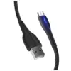 Дата кабель USB 2.0 AM to Micro 5P 1.0m led black ColorWay (CW-CBUM034-BK)