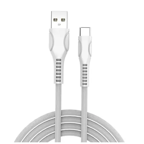 Дата кабель USB 2.0 AM to USB-C 1.0m line-drawing white ColorWay (CW-CBUC029-WH)