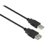 Дата кабель USB 2.0 AM/AF 3.0m Vinga (VCPUSBAMAF3BK)