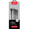 Дата кабель USB 2.0 AM to Lightning + Micro 5P + USB-C 1.4m CBFLEXU1 bl Intaleo (1283126487521)