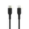 Дата кабель USB 2.0 AM to Lightning 1.0m braided black Belkin (CAA004BT1MBK)