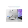 Дата кабель USB-C to USB-C 1.0m US261 3A Alum. Braid GrayBlack Ugreen (50150)