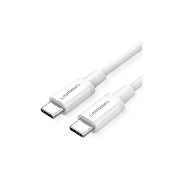 Дата кабель USB-C to USB-C 1.0m US264 ABS Shell White Ugreen (60518)