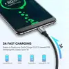 Дата кабель USB 2.0 AM to USB-C 2.0m US288 Aluminum Braid Black Ugreen (60128)