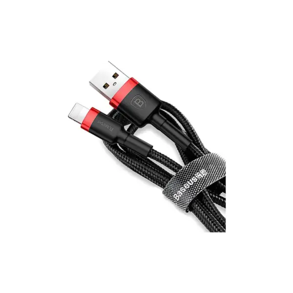 Дата кабель USB 2.0 AM to Lightning 1.0m Cafule Black-Red Baseus (CALKLF-B19) Дата кабель USB 2.0 AM to Lightning 1.0m Cafule Black-Red Baseus (CALKLF-B19)