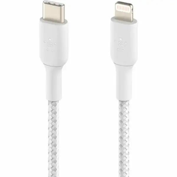 Дата кабель USB-C to Lightning 2.0m white Belkin (CAA004BT2MWH)