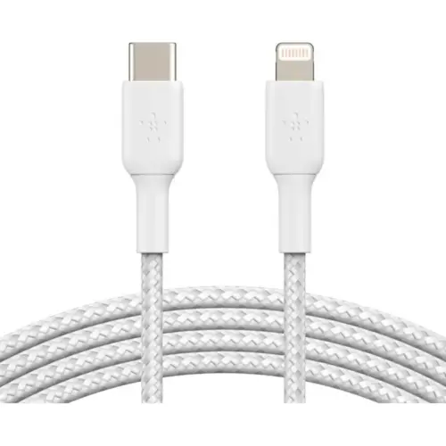 Дата кабель USB-C to Lightning 2.0m white Belkin (CAA004BT2MWH)