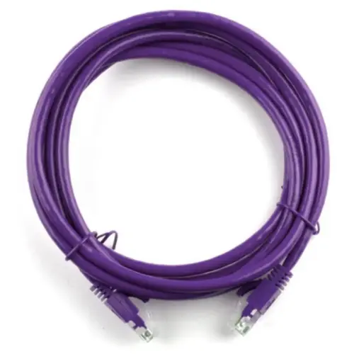 Патч-корд 1м, UTP, cat.5e, RJ-45, CU, мідь, фіолетовий Ritar (PCR-CU/1Pe / 04269)