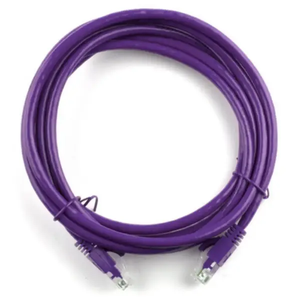 Патч-корд 3м, RJ-45, Cat.5e, CU, мідь, фіолетовий Ritar (PCR-CU/3Pe / 04279)