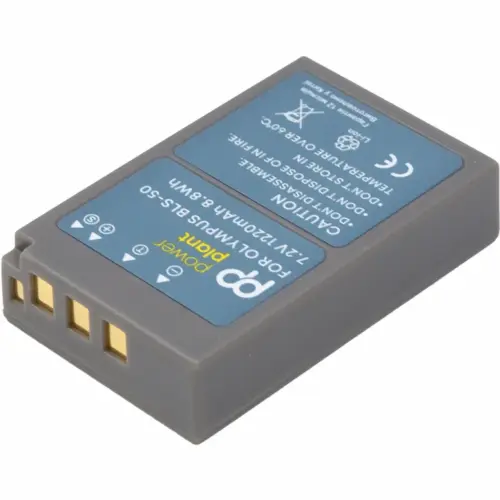 Акумулятор до фото/відео PowerPlant Olympus BLS-50 1100mAh (CB970483)