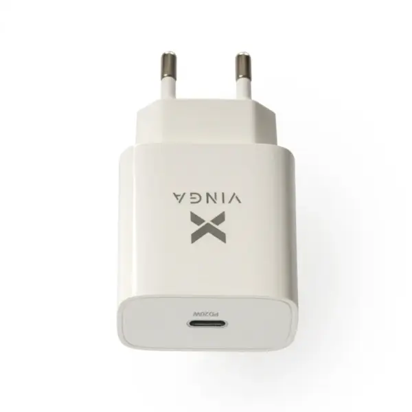 Зарядний пристрій Vinga PD Type-C 20W Charger white (VWCPDC) Зарядний пристрій Vinga PD Type-C 20W Charger white (VWCPDC)