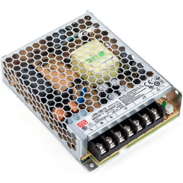 Блок живлення для систем відеоспостереження MeanWell LRS-100-12