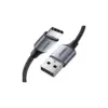 Дата кабель USB 2.0 AM to USB-C 1.5m US288 Aluminum Braid (Black) Ugreen (60127)