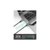 Дата кабель USB-C to USB-C 1.0m USB3.1 Gen2 US355 5A Alum. (Black) Ugreen (80150)