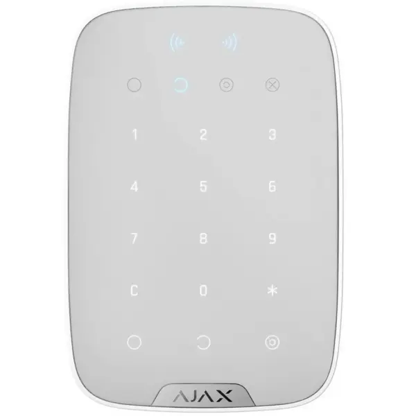 Клавіатура до охоронної системи Ajax KeyPad Plus біла Клавіатура до охоронної системи Ajax KeyPad Plus біла