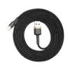 Дата кабель USB 2.0 AM to Lightning 2.0m 1.5A gold-black Baseus (CALKLF-CV1)