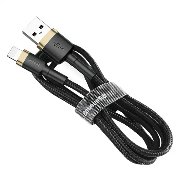Дата кабель USB 2.0 AM to Lightning 1.0m 1.5A gold-black Baseus (CALKLF-BV1)