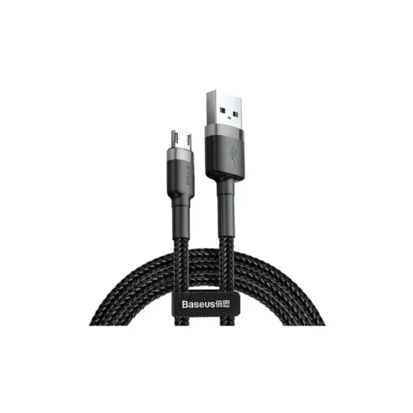 Дата кабель USB 2.0 AM to Micro 5P 2.0m 1.5A grey-black Baseus (CAMKLF-CG1) Дата кабель USB 2.0 AM to Micro 5P 2.0m 1.5A grey-black Baseus (CAMKLF-CG1)