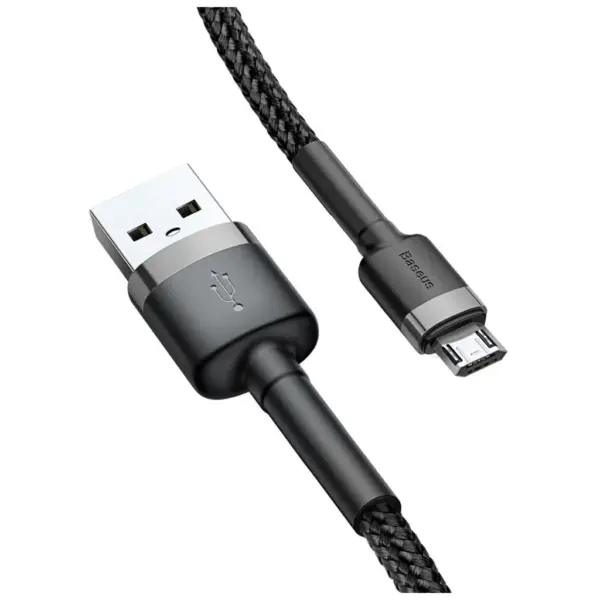 Дата кабель USB 2.0 AM to Micro 5P 2.0m 1.5A grey-black Baseus (CAMKLF-CG1) Дата кабель USB 2.0 AM to Micro 5P 2.0m 1.5A grey-black Baseus (CAMKLF-CG1)