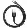 Дата кабель USB 2.0 AM to USB-C 0.5m 3A gray-black Baseus (CATKLF-AG1)
