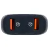 Зарядний пристрій Gembird 2 port 36W QC3.0 (TA-U2QC3-CAR-01)
