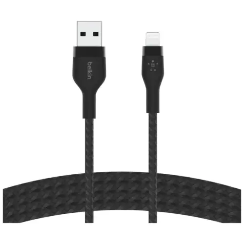 Дата кабель USB 2.0 AM to Lightning 1.0m black Belkin (CAA010BT1MBK)