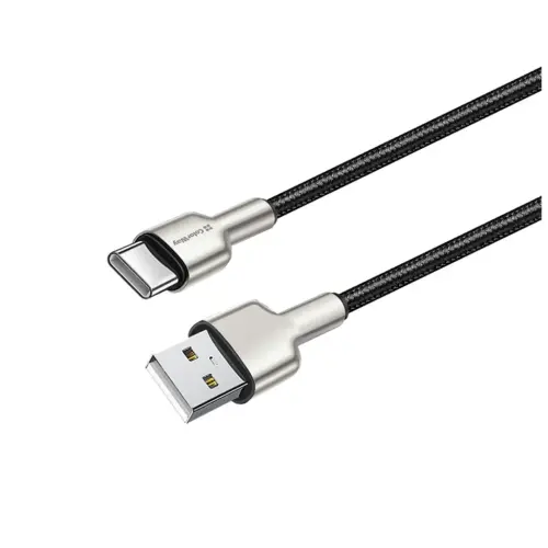 Дата кабель USB 2.0 AM to USB-C 1.0m head metal black ColorWay (CW-CBUC046-BK)