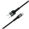 Дата кабель USB 2.0 AM to USB-C 1.0m nylon black ColorWay (CW-CBUC045-BK)