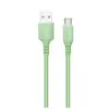 Дата кабель USB 2.0 AM to USB-C 1.0m soft silicone green ColorWay (CW-CBUC042-GR)