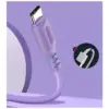 Дата кабель USB 2.0 AM to USB-C 1.0m soft silicone violet ColorWay (CW-CBUC044-PU)