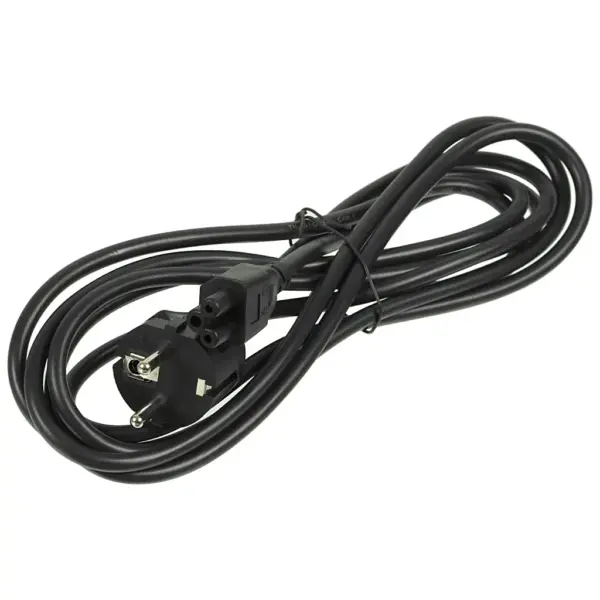 Кабель живлення C5 1.2m 0.75mm2 Merlion (PC-186 CEE7/7-IECC5CCA12)