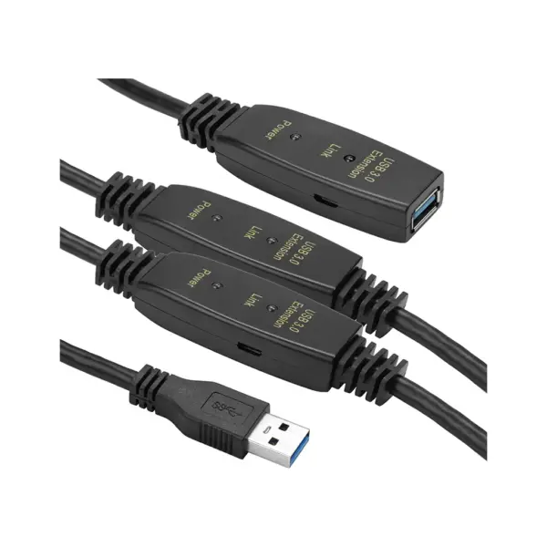 Адаптер USB 3.0 AM - AF, 20 m, active PowerPlant (CA912865) Адаптер USB 3.0 AM - AF, 20 m, active PowerPlant (CA912865)