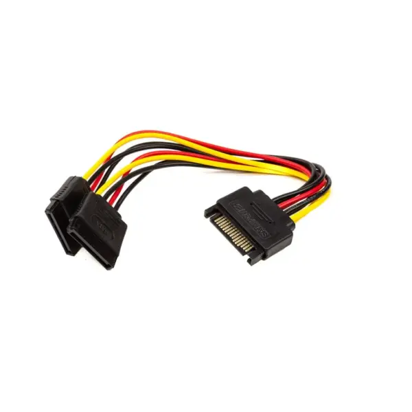 Кабель живлення SATA to 2xSATA 0.15m PowerPlant (CA913169)
