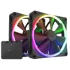 Кулер до корпусу NZXT F140RGB Twin (Black) (RF-R14DF-B1) Кулер до корпусу NZXT F140RGB Twin (Black) (RF-R14DF-B1)