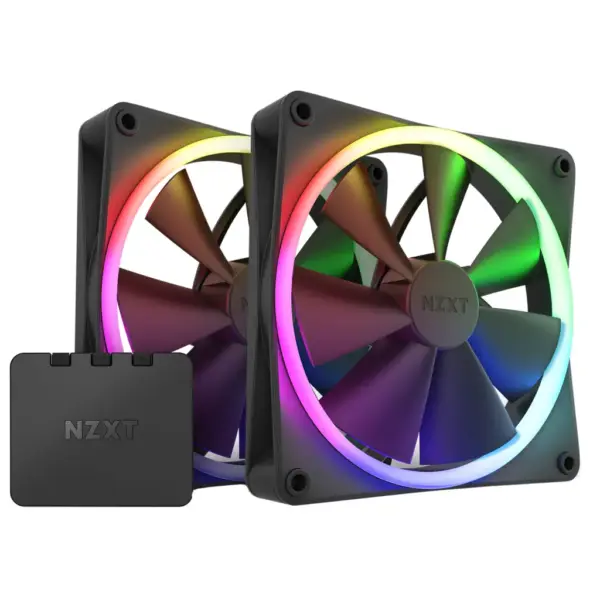 Кулер до корпусу NZXT F140RGB Twin (Black) (RF-R14DF-B1) Кулер до корпусу NZXT F140RGB Twin (Black) (RF-R14DF-B1)