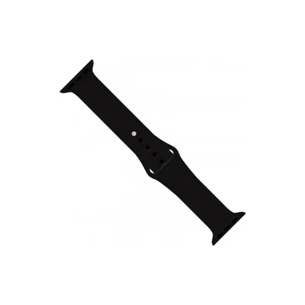 Ремінець до смарт-годинника Intaleo Silicone для Apple Watch 42/44 mm black (1283126494383) Ремінець до смарт-годинника Intaleo Silicone для Apple Watch 42/44 mm black (1283126494383)