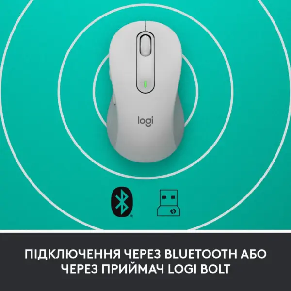 Мишка Logitech Signature M650 Wireless for Business Off-White (910-006275)