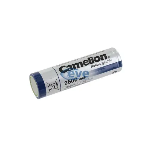Акумулятор 18650 2600mAh, FlatTop, 3.7V, Bulk Camelion (ICR18650F-26) Акумулятор 18650 2600mAh, FlatTop, 3.7V, Bulk Camelion (ICR18650F-26)