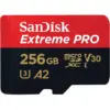 Карта пам'яті SanDisk 256 GB microSDXC UHS-I U3 Extreme Pro+SD Adapter (SDSQXCD-256G-GN6MA)