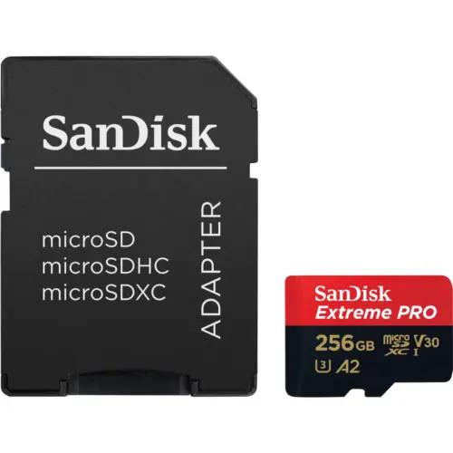 Карта пам'яті SanDisk 256 GB microSDXC UHS-I U3 Extreme Pro+SD Adapter (SDSQXCD-256G-GN6MA) Карта пам'яті SanDisk 256 GB microSDXC UHS-I U3 Extreme Pro+SD Adapter (SDSQXCD-256G-GN6MA)