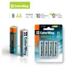 Батарейка ColorWay AA LR6 Alkaline Power (лужні) * 8 blister (CW-BALR06-8BL)