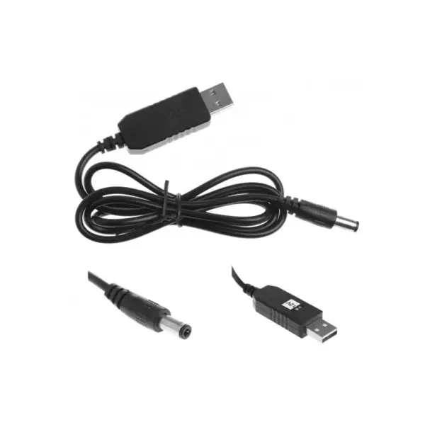 Кабель живлення USB to DC 5.5x2.1mm 12V 1.0m XoKo (XK-DC512)
