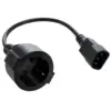 Кабель живлення C14 to Schuko 0.75mm2 Copper Vinga (VPCC14S75C)
