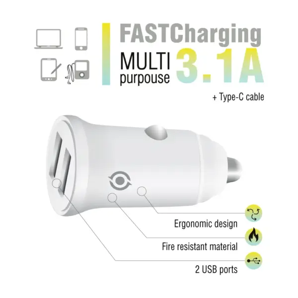 Зарядний пристрій Piko CC-312 (2USB3,1A) + USB-C cable (1283126538803) Зарядний пристрій Piko CC-312 (2USB3,1A) + USB-C cable (1283126538803)