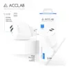 Зарядний пристрій ACCLAB AL-TC224 2хUSB 5В/2,4A/12W (1283126538834)