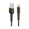Дата кабель USB 2.0 AM to Micro 5P 2.0m CBFLEXM2 black Intaleo (1283126521430)